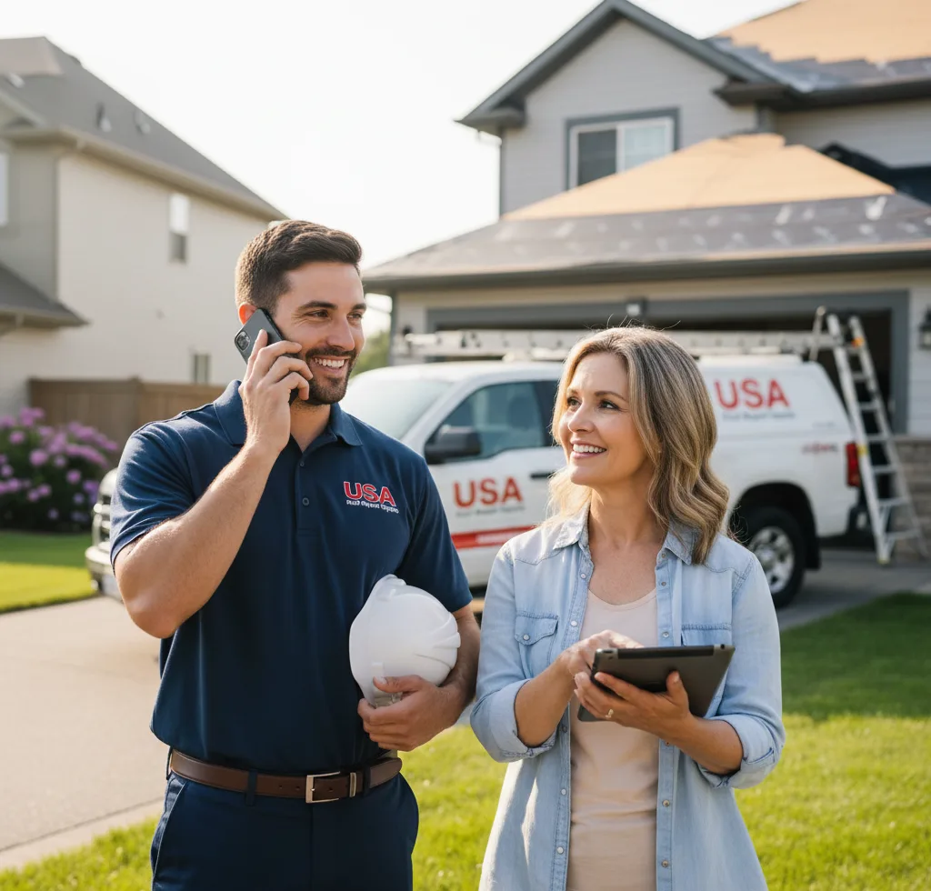 USA Roof Repair Experts customer support in Red House
